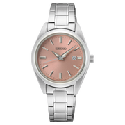 Seiko Classic SUR529P1 - bracciale e cassa acciaio - quadrante colore oro rosa con datario